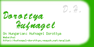 dorottya hufnagel business card